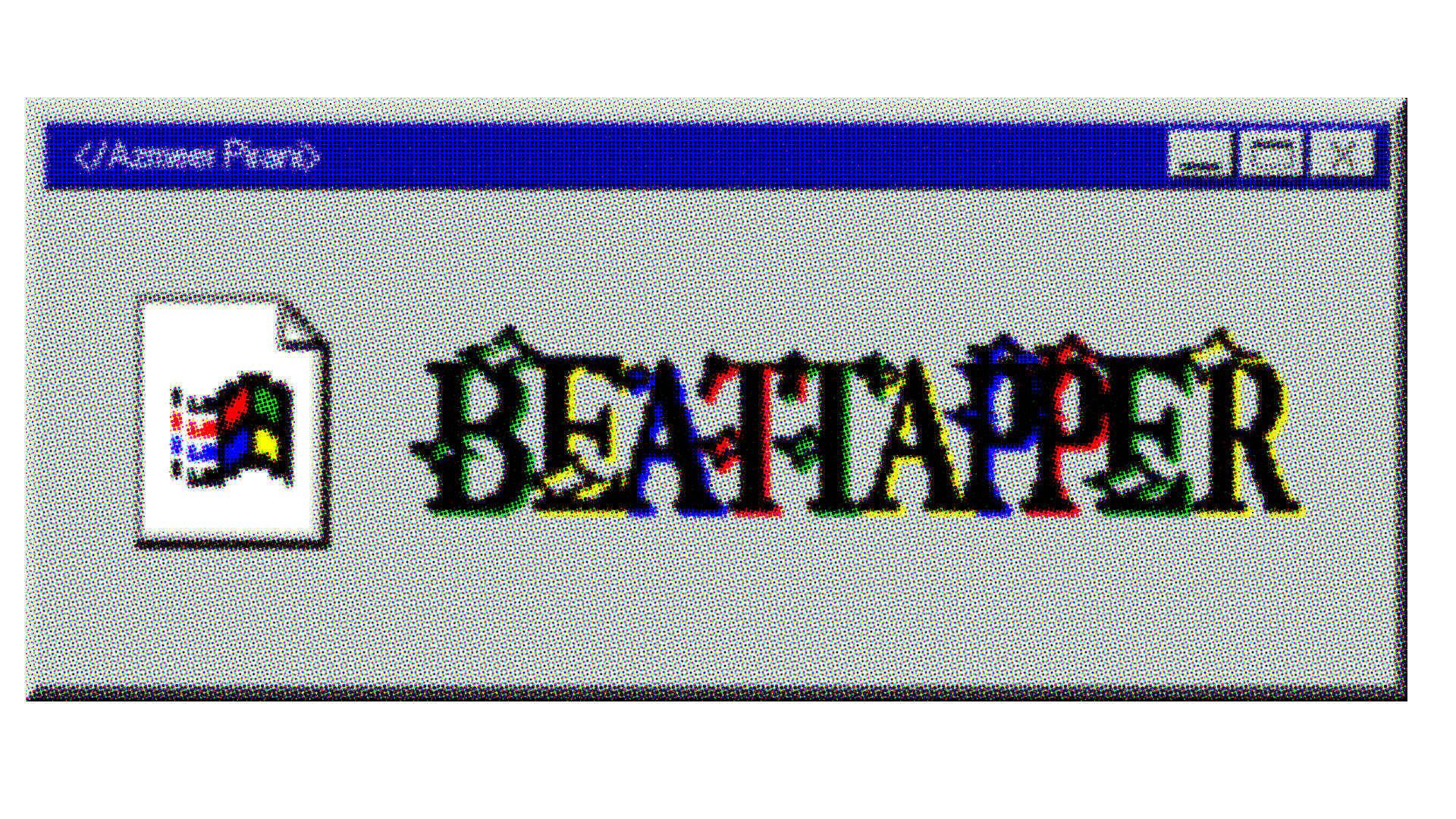 Retro Windows-style BeatTapper logo window with a pixel-art icon.