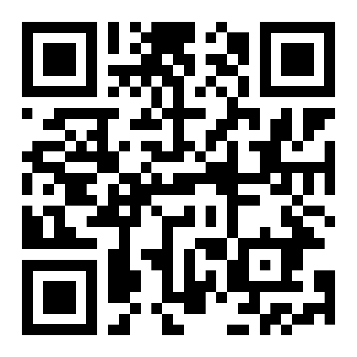 Black-and-white QR code graphic for the Elfie project.